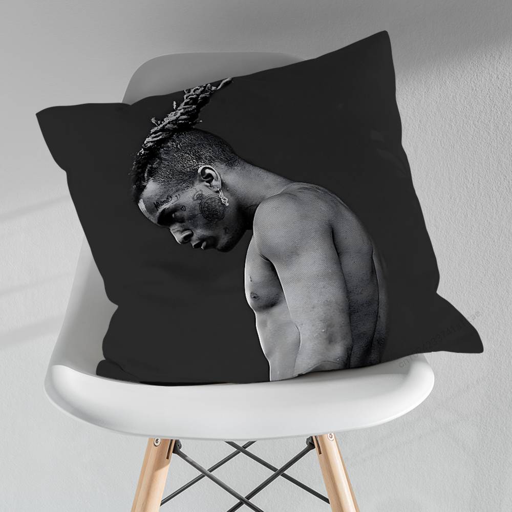 Наволочка квадратная для подушки с изображением рэпера XXXTentacion, для автомобиля, дома, спальни, декор, подарок на день рождения