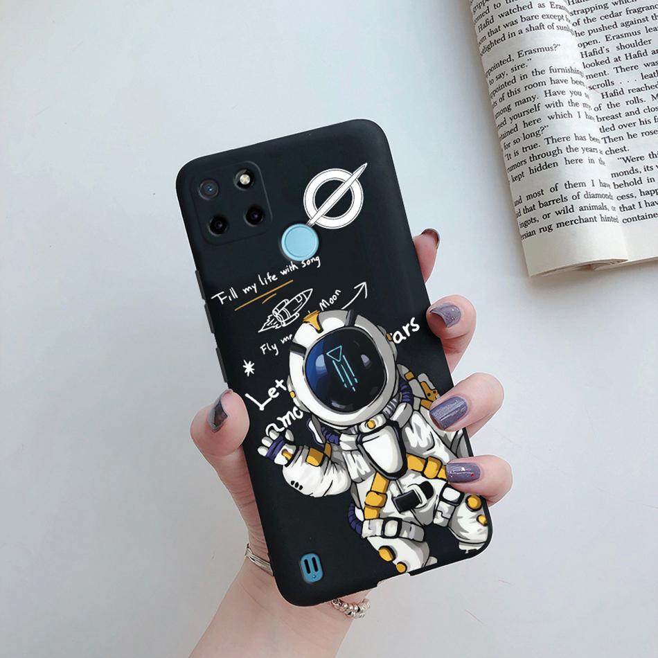 Чехол Для Realme C25Y C21Y Задняя Крышка Милый Цветок Защитный Мягкий Чехол Для Телефона Силиконовый Мультяшный Funda Для Oppo Realme C25Y C 21Y Capa