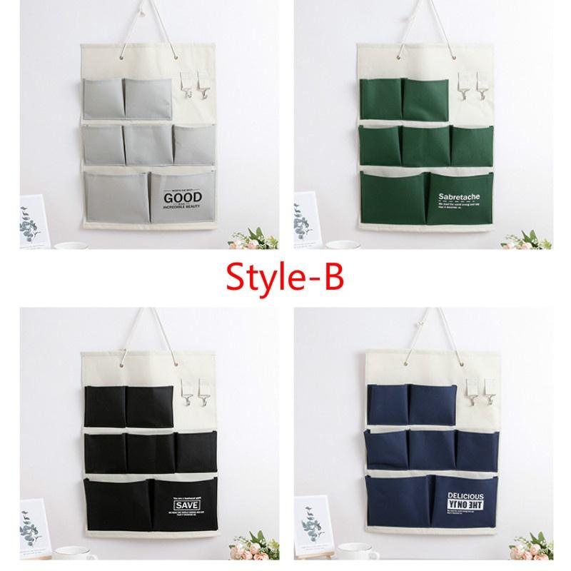 Простая подвесная сумка, маленькая свежая сумка для хранения в общежитии, семейная спальня, ванная комната, кухня, дверная подвесная сумка, сумка для хранения