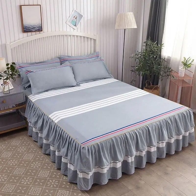 Korean Version Bed Skirt Style Single Piece Bed Sheets Bed Covers Mattresses Anti Slip Protective Covers Dust Covers