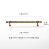 French Style Wardrobe Copper Handle Round Ball Konb Nordic Modern Drawer Bar Pull Cabinet Door Handle Kitchen Brass Handle