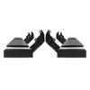 Running Boards, 6" Step Bars Compatible with 2015-2023 Ford F150-Crew Cab/2017-2023 Ford F-250 F-350 Super Duty Crew Cab, 201 Stainless Steel Side