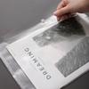 M&G A4 Snap Button Transparent File Folders