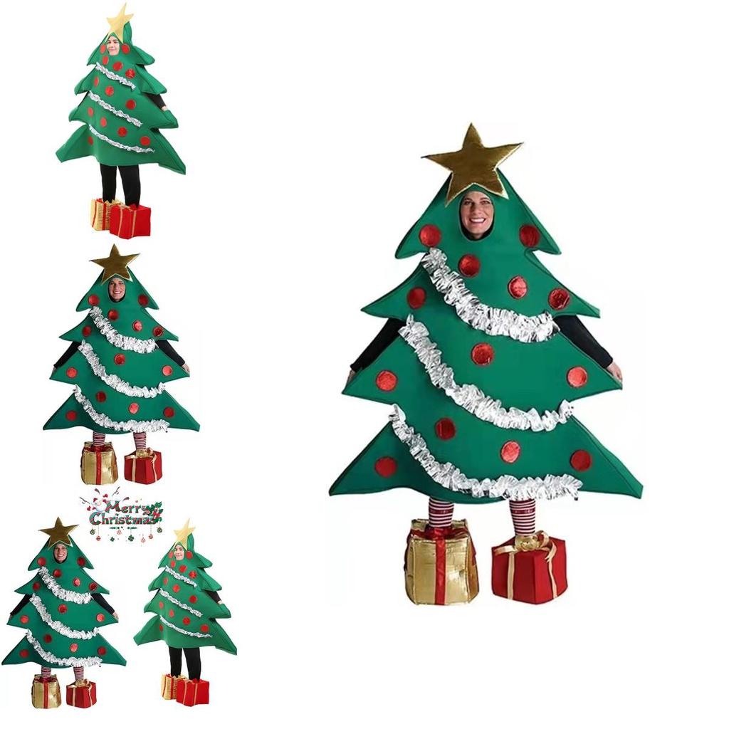 Праздничный унисекс костюм для косплея Рождественской елки, забавный костюм, рождественская маскарадная вечеринка для взрослых