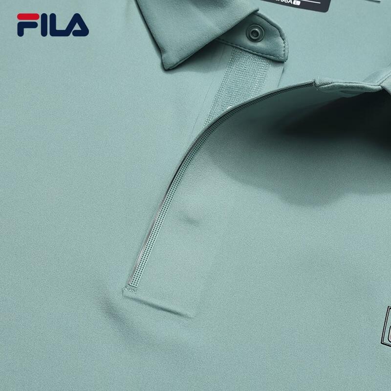 FILA Men's Long Sleeve Knitted Polo Shirt