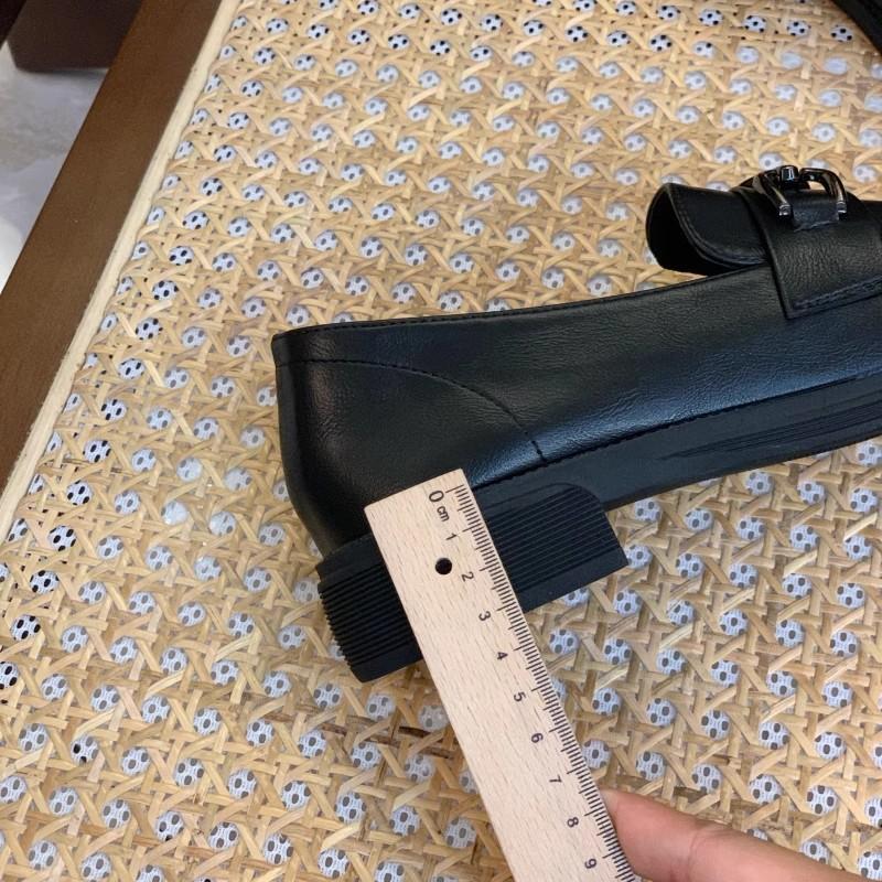 First Layer Cowhide~ Genuine Leather Small Leather Shoes Soft Sole One Pedal Loafers Women's Shoes 2025 Spring and Summer New Flat Single Shoes