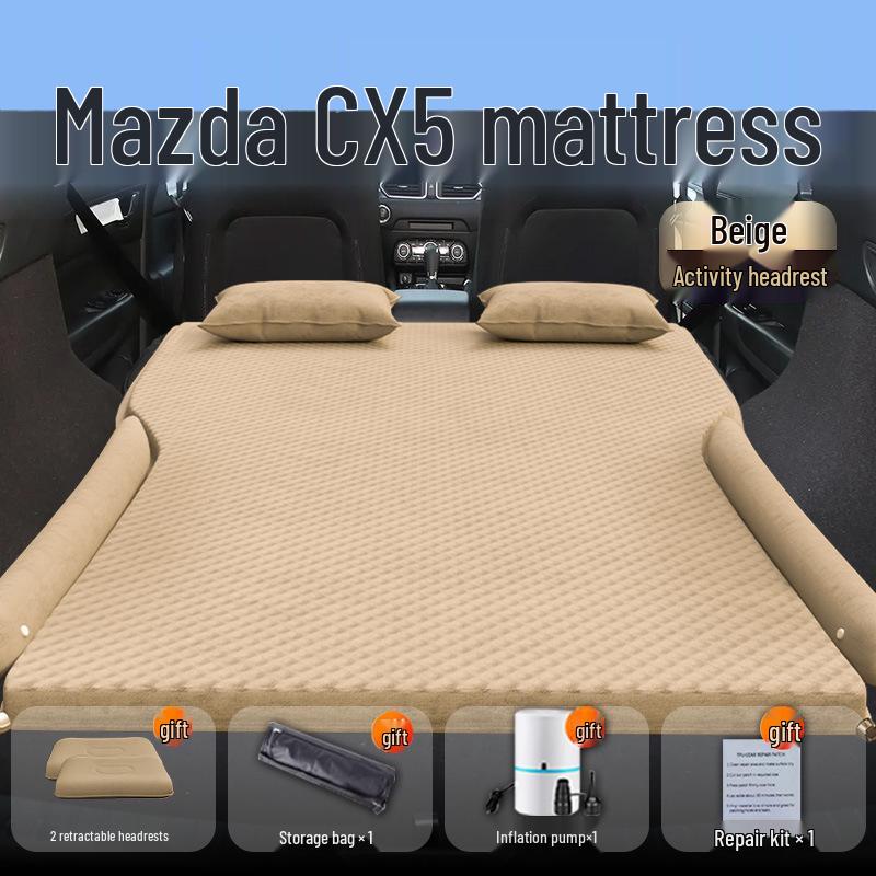 Mazda CX5 Car Bed: Inflatable Rear Seat Mattress & SUV Trunk Sleeping Pad.