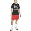 Nike Тренировочная футболка с короткими рукавами Dri-FIT с буквенным принтом, мужские топы, черные FD0135-010