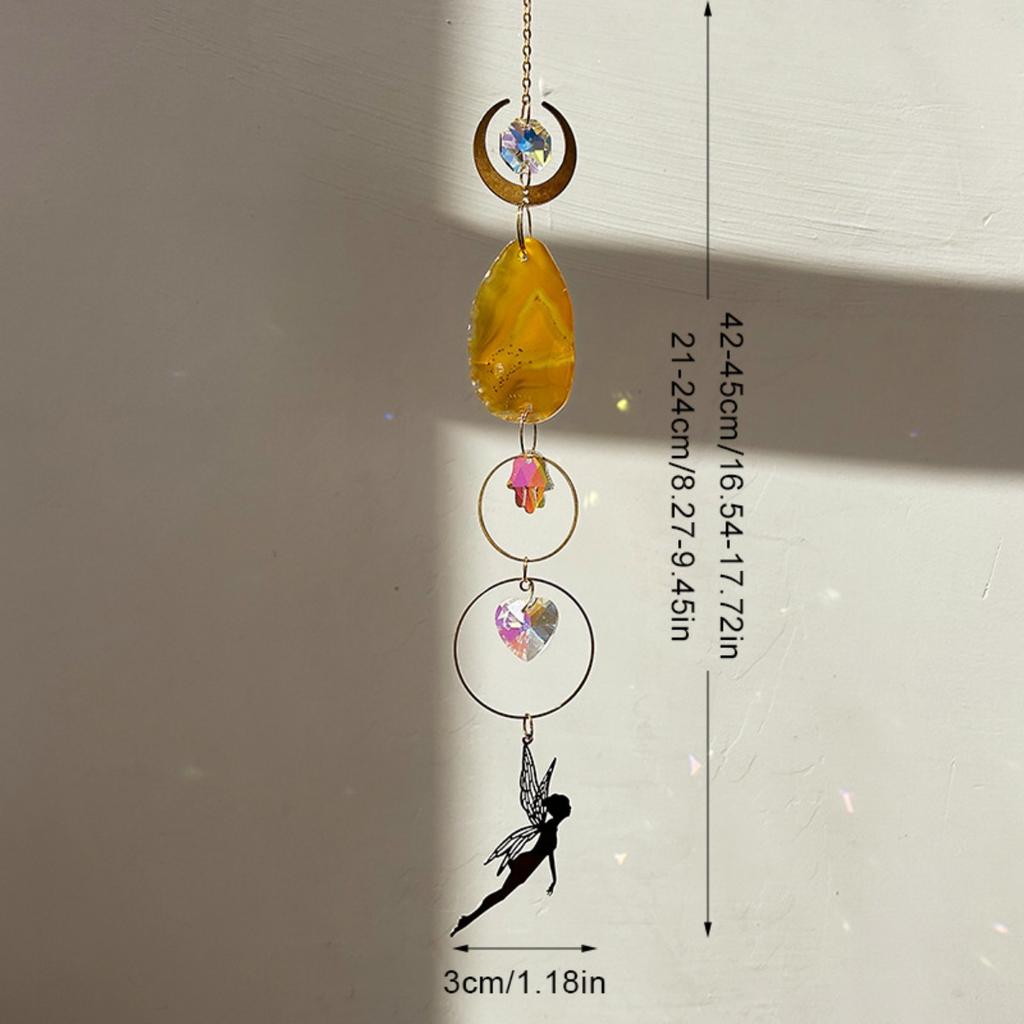 Хрустальный ловец солнца - подвесные ловцы солнца на окна, цепочки с призматическими бусинами для домашнего декора, уличного и внутреннего декора, ловец света для сада, подарок на новоселье и свадьбу