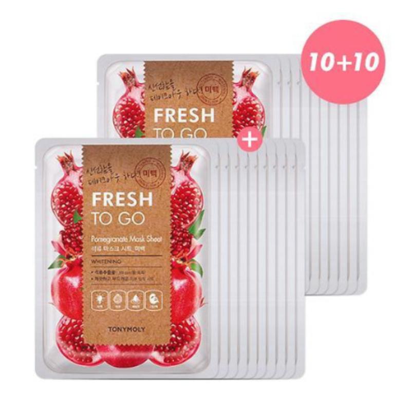 Tonymoly Fresh To Go Mask Sheet Pomegranate (10+10)
