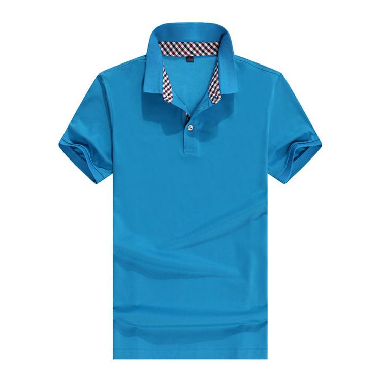 GDS P003 40 поло в клетку с внутренним жемчужным воротником мужское