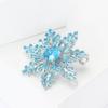 Модная креативная микро-инкрустированная медная циркониевая брошь в виде снежинки, женская одежда высокого класса, бижутерия для корсажа