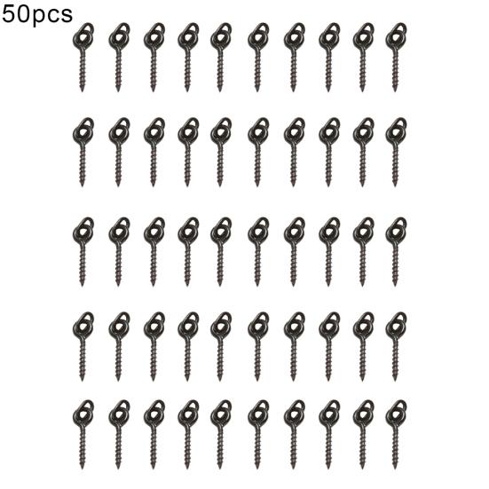 Металлические винты с овальной петлей 12 мм для рыболовных снастей для ловли карпа, инструменты для всплывающих оснасток