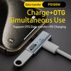 Адаптер 2-в-1 Type C - USB, портативный быстрозарядный мини-OTG-конвертер, конвертер передачи данных 10 Гбит/с для планшета iPhone 15