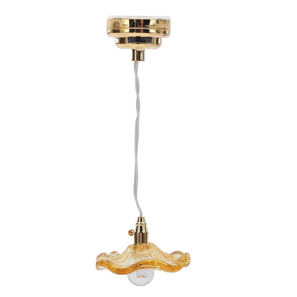 1:12 1:6 Миниатюрная кукольная потолочная лампа Реквизит для сцены Микро-декор Стеклянная круглая лампочка Мебель