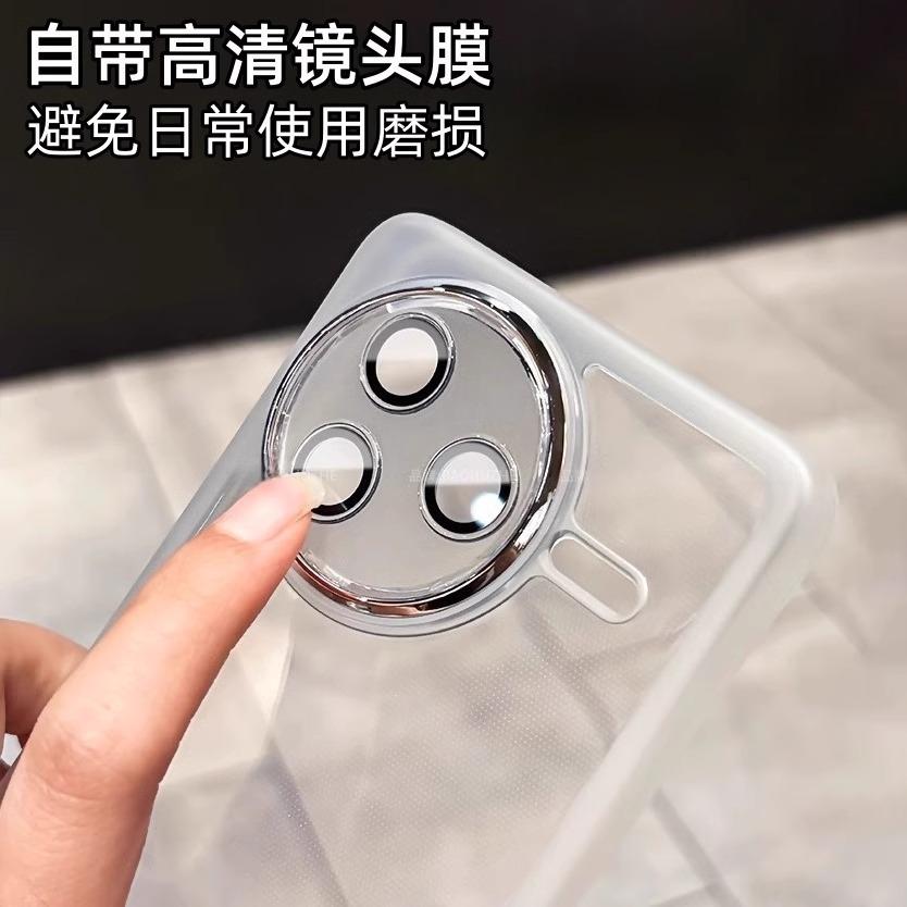 Applicable to Redmi K80 mobile phone case electroplated Xiaomi 17Pro Max lens film frame 15 all-inclusive anti-drop protective case