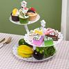 Plastic Cake Stand 2/3-Layers Food Fruit Plate Creative Dessert Rack  Wedding Birthday Party