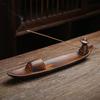 Cedar Eight Fisherman Incense Holder, Boat Shape, Stylish Retro Incense Holder, Cute Interior Decor, Incense Stick Holder
