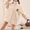 Winter Double-sided Plush Plush Jacket Women's Youth Warm Thickened Coral Fleece Fleece Fleece Plush Top