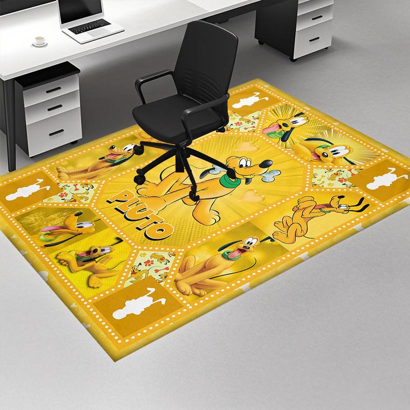 1pc,Disney Pluto Yellow Area Rug, Room Decor, Home Decor, Gift, Bedroom Carpet, Playroom Rug, Office Chair Mat