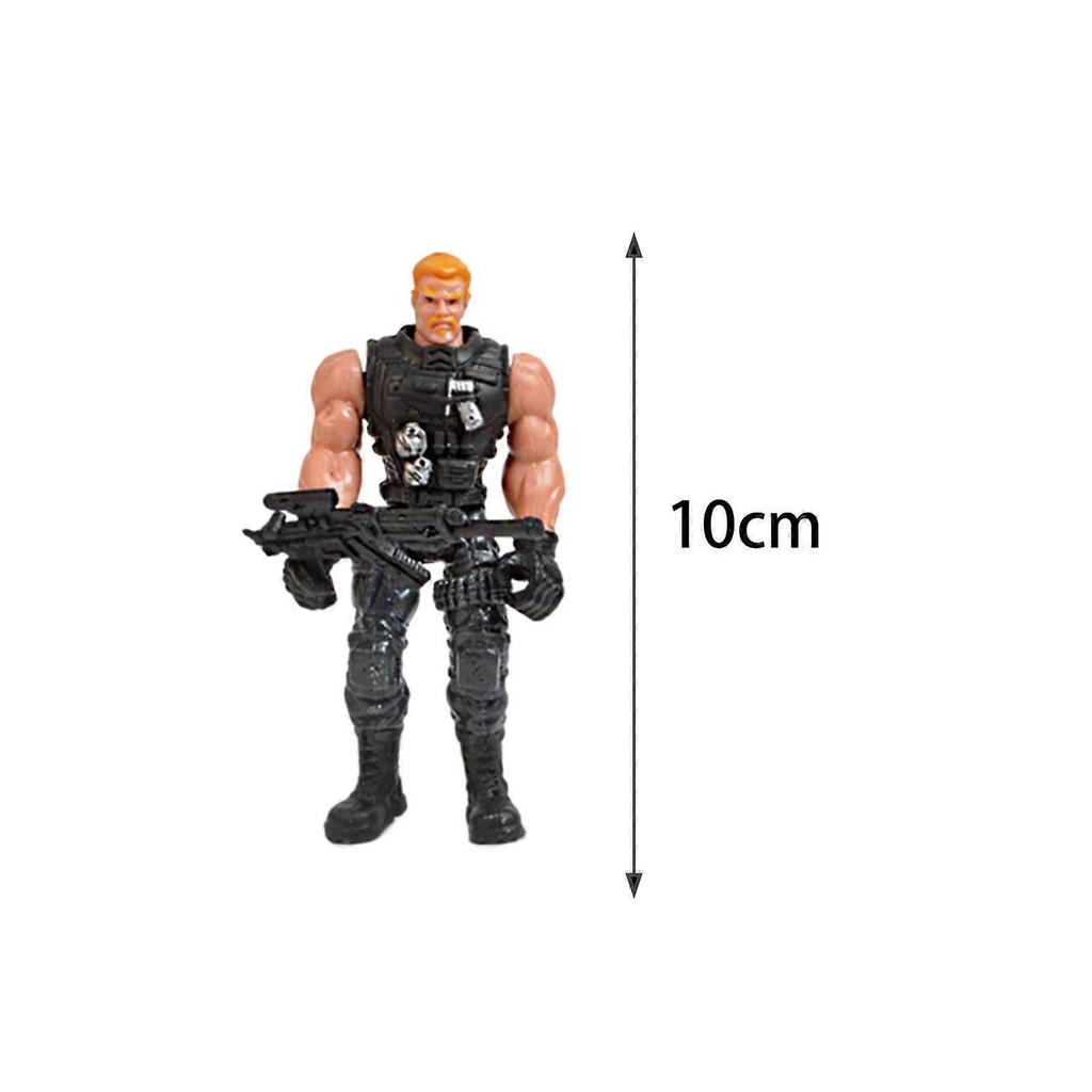 6 Pieces Special Forces Army Men Figures Toy Army Men Set for Kids Boys Gift