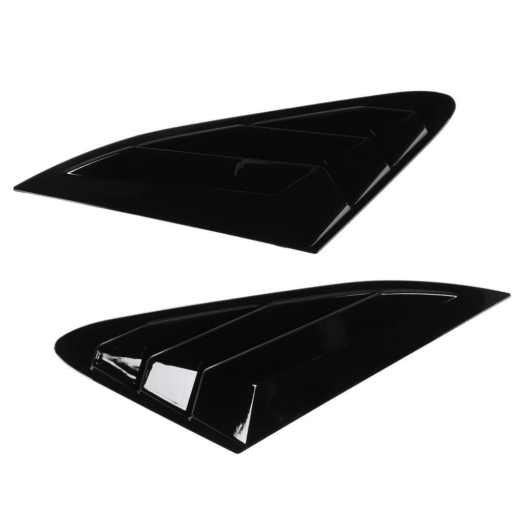 2PCS Rear Side Window Louver Gloss Black Sporty Look Scratch Resistant Replacement for Kia K5 LX LXS GT 2020 To 2024