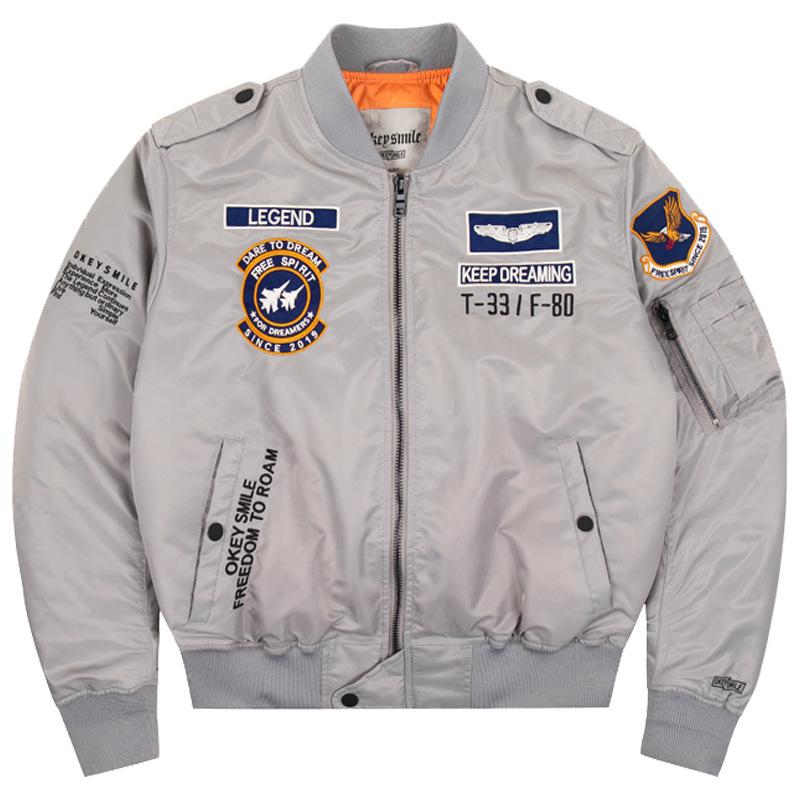 Мужская зимняя толстая теплая куртка в стиле хип-хоп, военная мотоциклетная куртка-авиатор Ma-1, хлопковая парка-авиатор, мужские бейсбольные куртки-бомберы