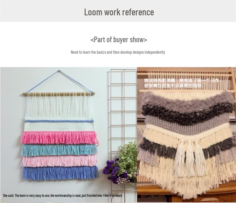 Ткацкий станок DIY Набор для плетения для детей и взрослых - Деревянное ремесло ручной работы для студентов