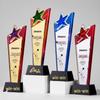 Светящийся трофей из массива дерева и кристалла - Индивидуальный award для выдающегося сотрудника или команды по продажам