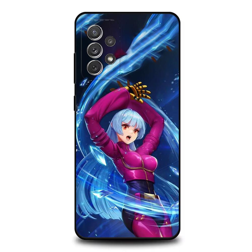 Чехол для телефона K-King Of F-Fighters для Samsung S25, S24, S21, S22, S23, S30, Ultra, S20, Plus, Fe, Lite, Note, 10, 9, 5G Черный