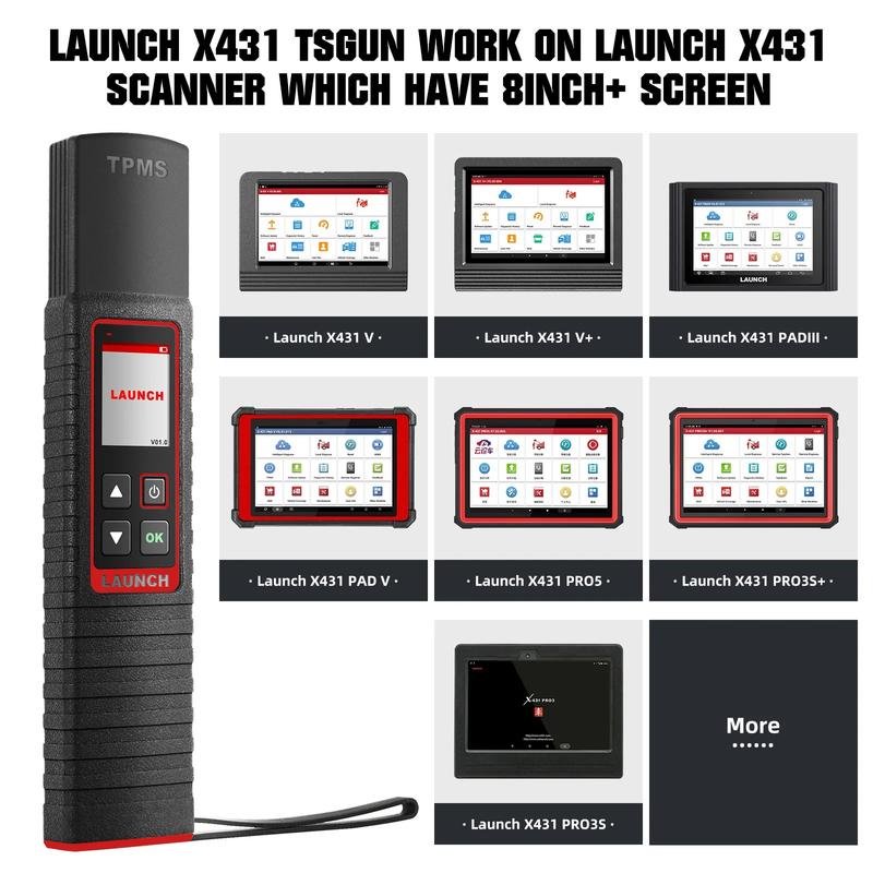Launch X431 TSGUN TPMS 315/433 МГц 2-в-1 RF-сенсор X-431 TSGUN Детектор датчика давления в шинах автомобиля Инструмент для программирования и диагностики