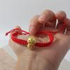 Браслет из красной веревки на удачу в год змеи для женщин в китайском стиле, плетеный браслет со знаком зодиака змея, ювелирные изделия, аксессуары, рождественские подарки