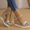 Fashion Women Sandals Summer Shoes Women Wedges Sandals Platform Shoes High Heels Designer Sandals Comfortable Plus Size Ladies Shoes