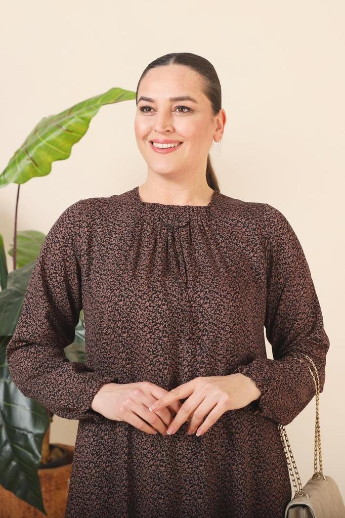 Женское платье большого размера, длинное повседневное платье для мам с хрустящим узором больших размеров