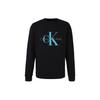 Letter Print Crew Neck Loose Long Sleeve Sweatshirt Men Sweatshirt Black J30J320903-BEH