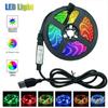 LED Strip Lights RGB 2835 Decoration 3Key Control USB Cable Flexible Lamp Tape Diode DC5V Desk BackLight Ribbon Lighting