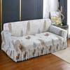 1 шт. эластичный чехол для дивана с принтом и юбкой, чехол для дивана, чехол для мебели, протектор для спальни, офиса, гостиной, домашнего декора