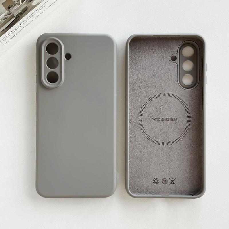 Магнитный чехол из жидкого силикона для Samsung Galaxy S26 S25 Ultra S24 S23 S22 Plus A16 A54 A55 A56 5G, ударопрочный мягкий чехол