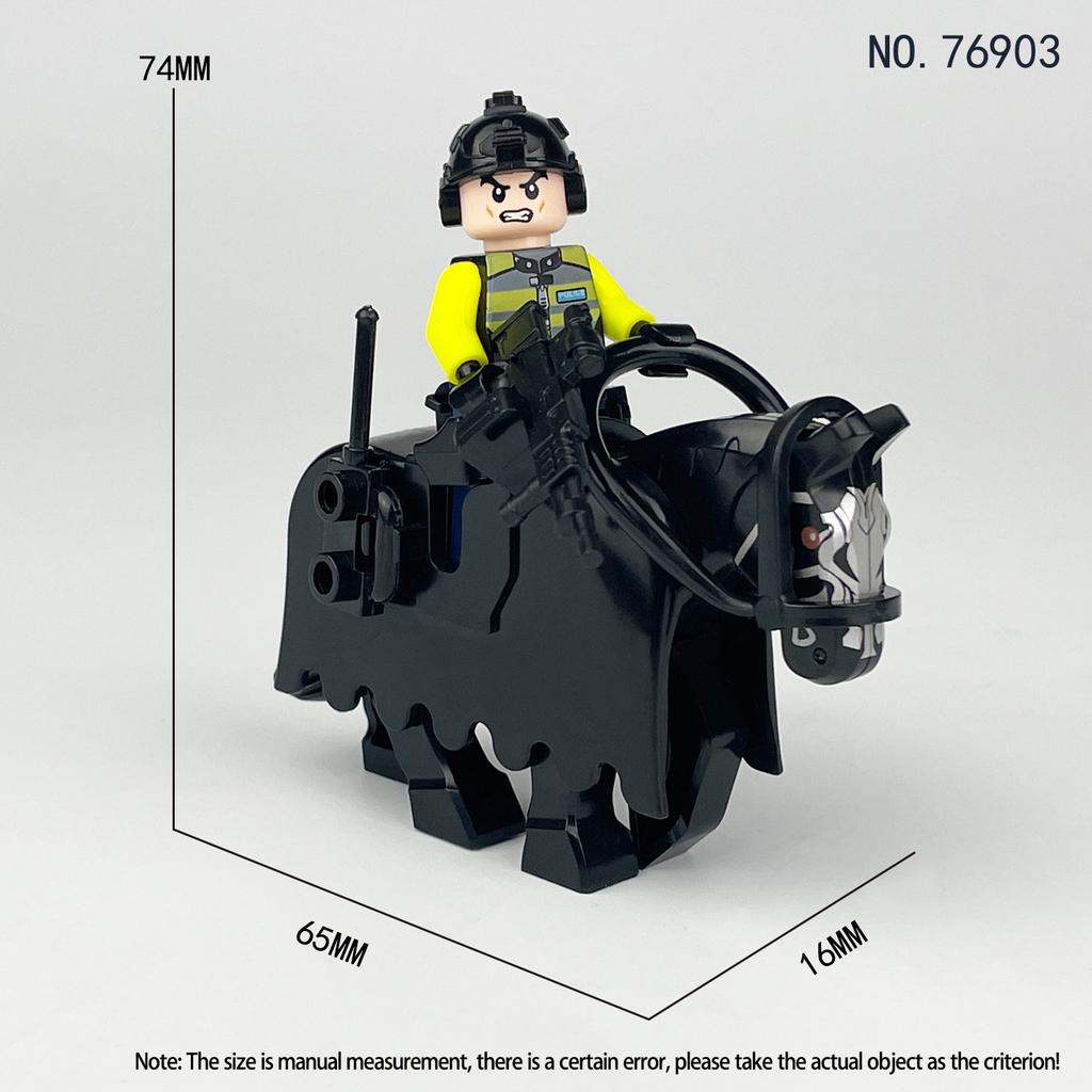Серия Город Патрульная полиция Конная полиция Минифигурки Строительные блоки Игрушки