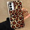 Роскошный чехол для телефона с леопардовым принтом под золото для Samsung Galaxy A16 A55 A07 A17 A56 A36 A26 A53 A06 A14 A24 A34 A54 A15 A12 A22