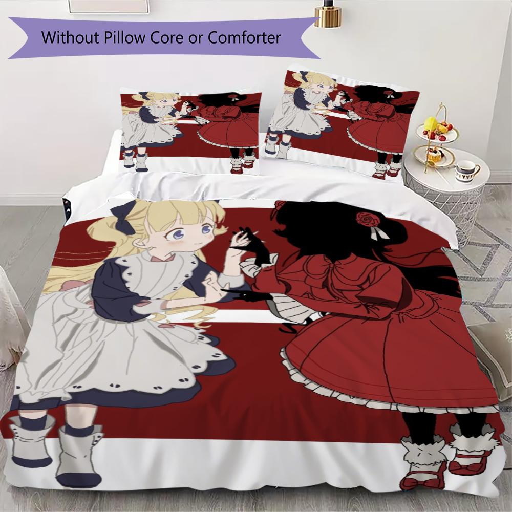 Shadows House Pattern Bedding uilt Set uilt Cover Pillowcase Home Decoration Birthday Gift (1 * duvet cover + 2 * pillowcase without core)153