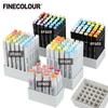 Сумка для хранения маркеров Finecolour и подставка 12/24/36 отверстий EF100/101/102/103 сумка на молнии многофункциональная подставка под ручку чернильная подставка