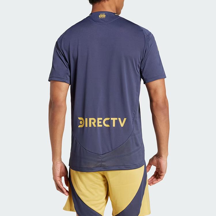 adidas Футболка Boca Juniors 24/25 Third Authentic Jersey, удобная, мягкая, дышащая, легкая, облегающего кроя, с круглым вырезом, мужская, темно-синяя IV8212