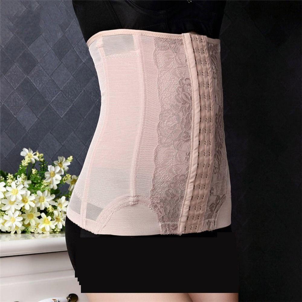 Steel Boned Tummy Slimming Belt Breathable Mesh Waist Trainer Body Shaper Waist Sculpting