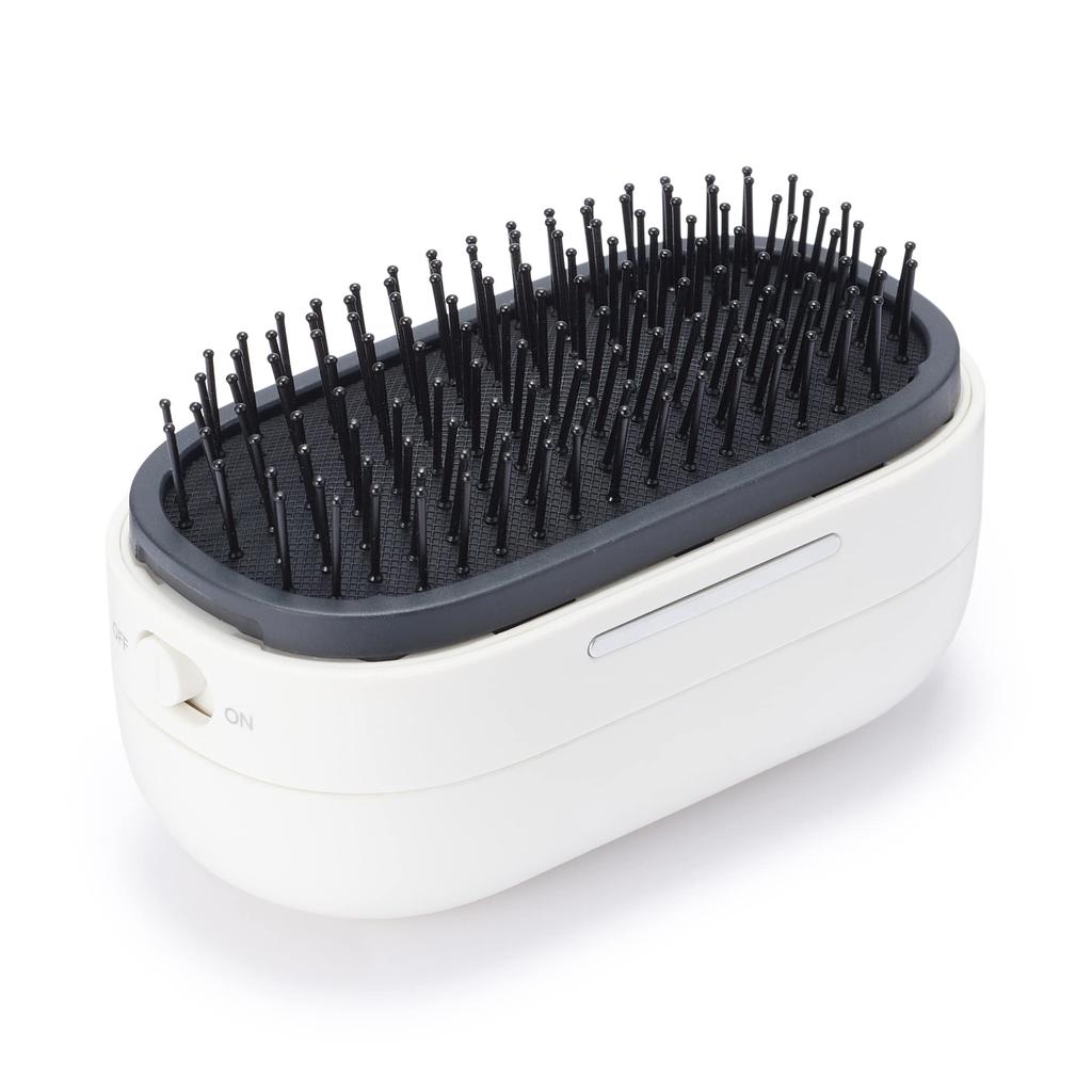 MUJI Vibrating Hair Brush White Width X Depth X Height 10.6 5.6 4.5cm MJ-VHB1/44821862