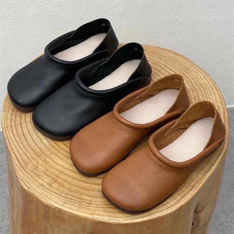 Flats Women Loafers Shoes Designer Leather Casual Shoes Autumn Soft Oxford Shoes 2024 New Trend Walking Cozy Chaussures Femme