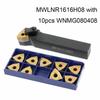 MWLNR 1616H08 Turning Holder Tool + WNMG080408-CM Carbide Insert for Lathe
