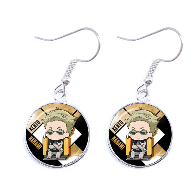 2021 Новые серьги-подвески Jujutsu Kaisen Аниме Акриловые серьги Стеклянный купол Ручная работа Украшения Подарки Любителю
