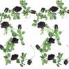 200 см Искусственные цветы Розовый узор Реалистичные искусственные розовые лозы Черный цвет Ручная работа Хэллоуинская гирлянда Домашний декор