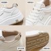 2025 Spring White Shoes New Korean Version Ins Female Students Height Increase Platform Sports Board Shoes Casual Shoes Female HB608